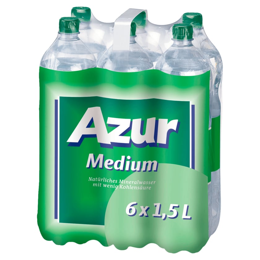 Azur Mineralwasser Medium 6x1,5l